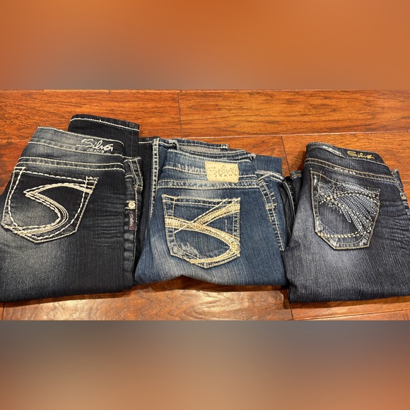 3 pair silver jeans - Picture 1 of 1